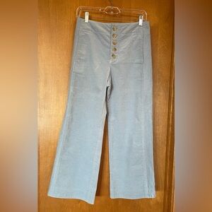 Anthropologie Blue Wide Leg Pants